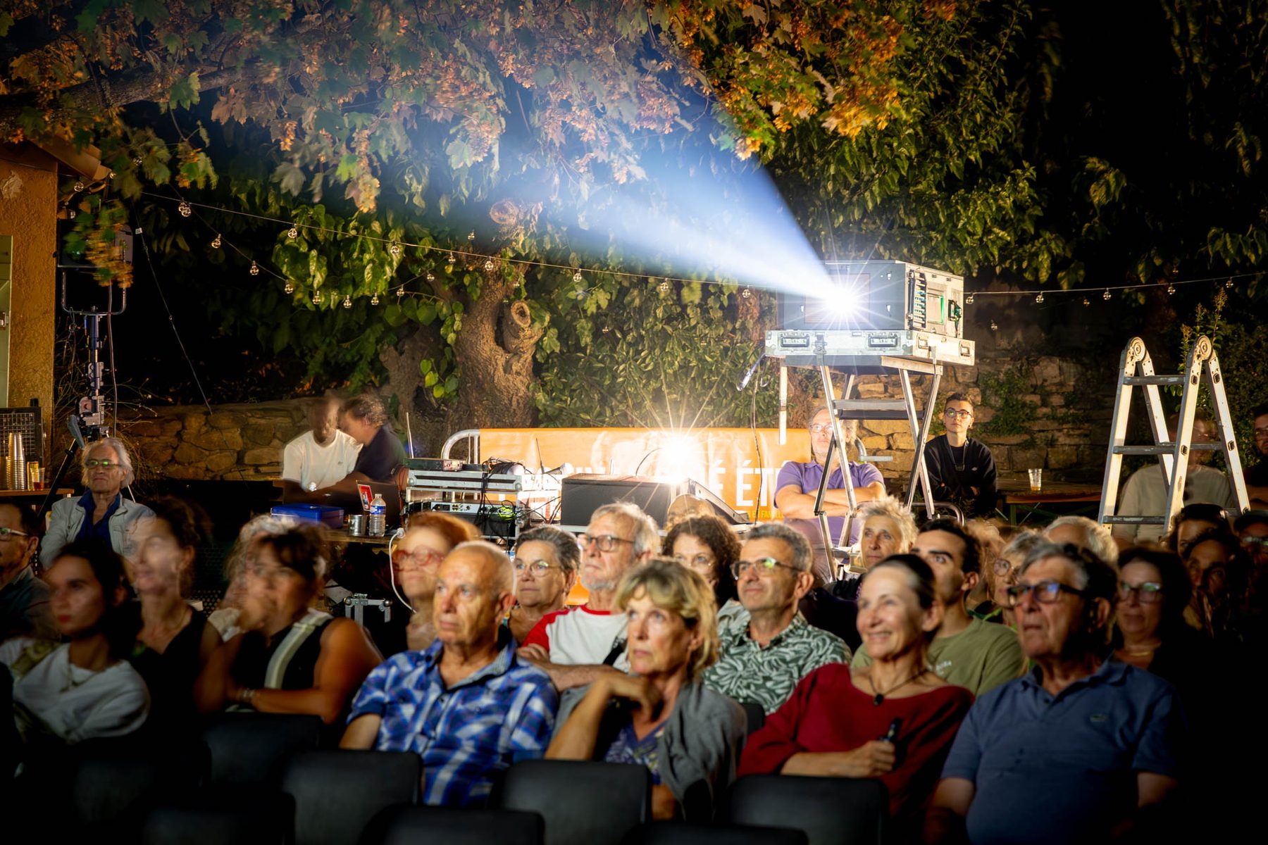 Projection en plein air